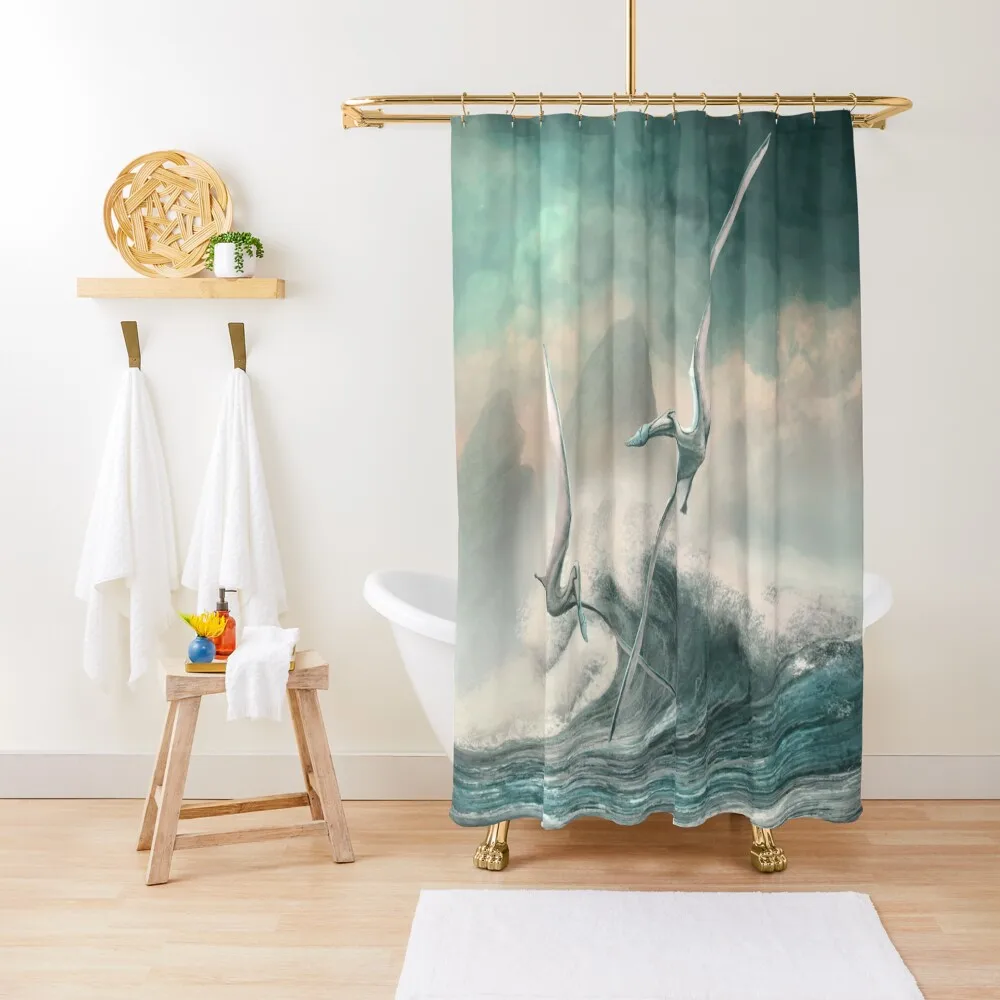 

Cimoliopterus Shower Curtain Bathroom Box Accessories For Shower And Services Shower Waterproof Curtain