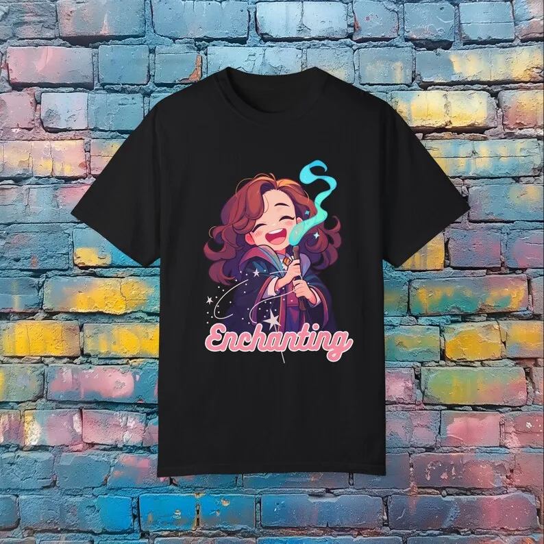 Enchanting Wizard T-Shirt - Cute Girl Graphic Tee