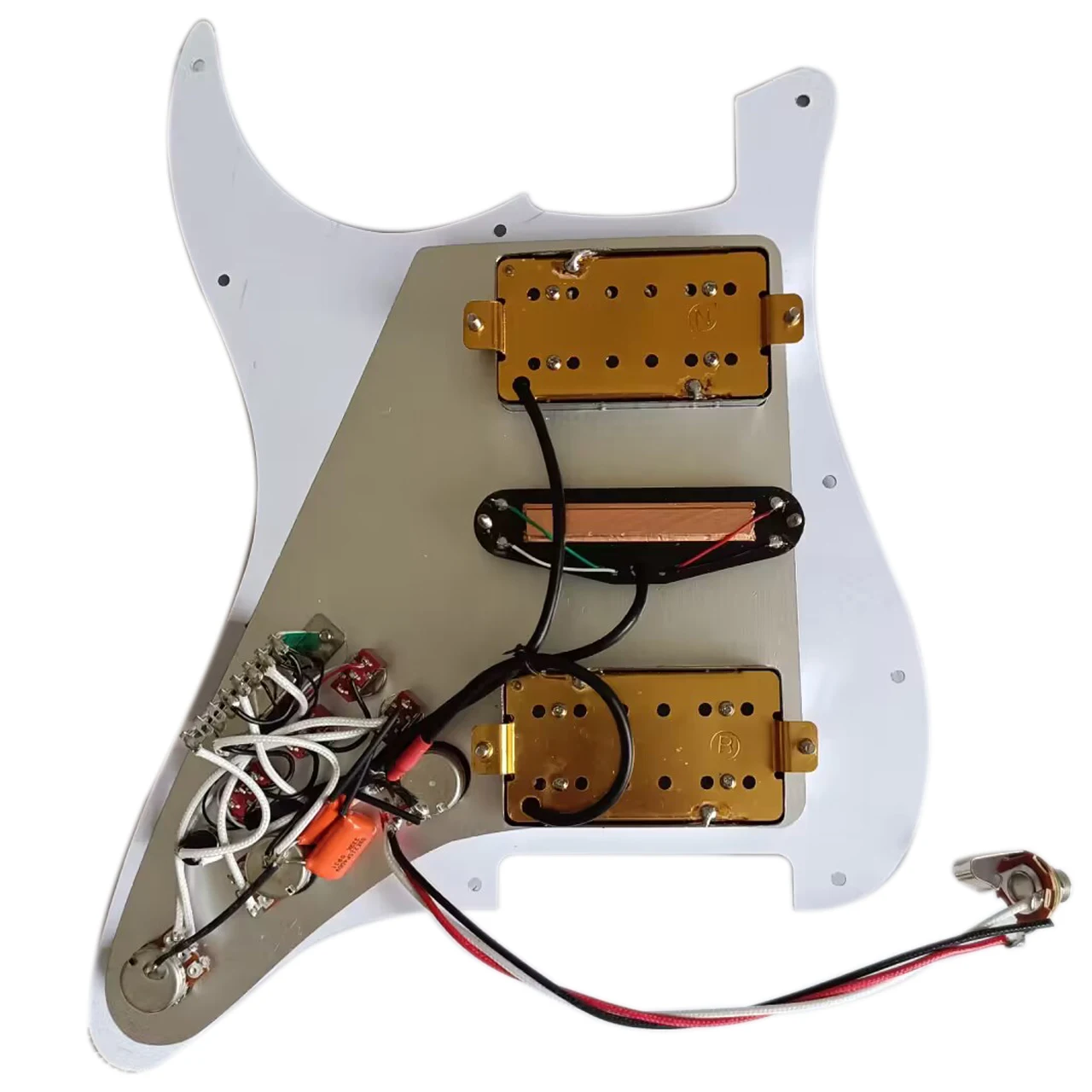 HSH Prewired Pickguard Loaded Invader Humbucker Pickup set Multi 7 Way Coil SplitSwitch Push Pull Toggle Guitar Accessories