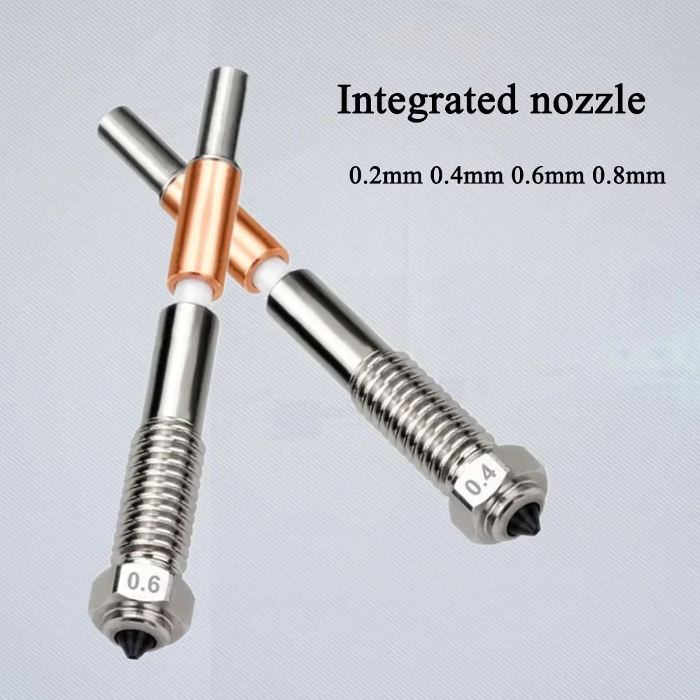 For QIDI Plus4 Nozzle Bimetal Integrated Nozzles Ceramic Quick Swap Nozzle Plus4 Hotend Protector Cover Case Silicone Sleeve