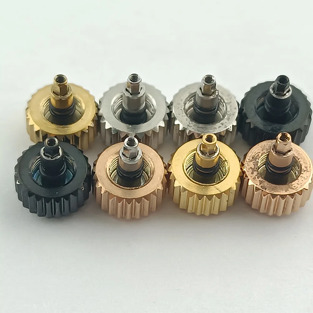 Screw-in Crown SRPD Case Replace Watch Crown Engraved Signed 'S' Fits NH35 NH36 Movement 3 Style Crown