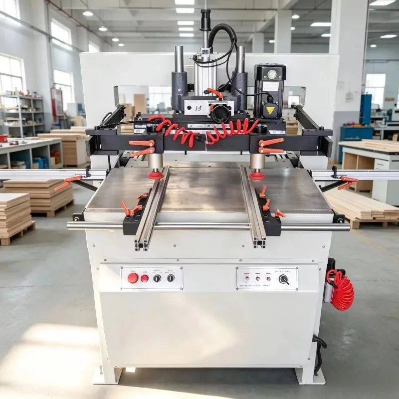 Automatic Vertical Wood Dowel Multi-Boring Cabinet Door Double Head Hinge Hole Drilling Machine for Furniture