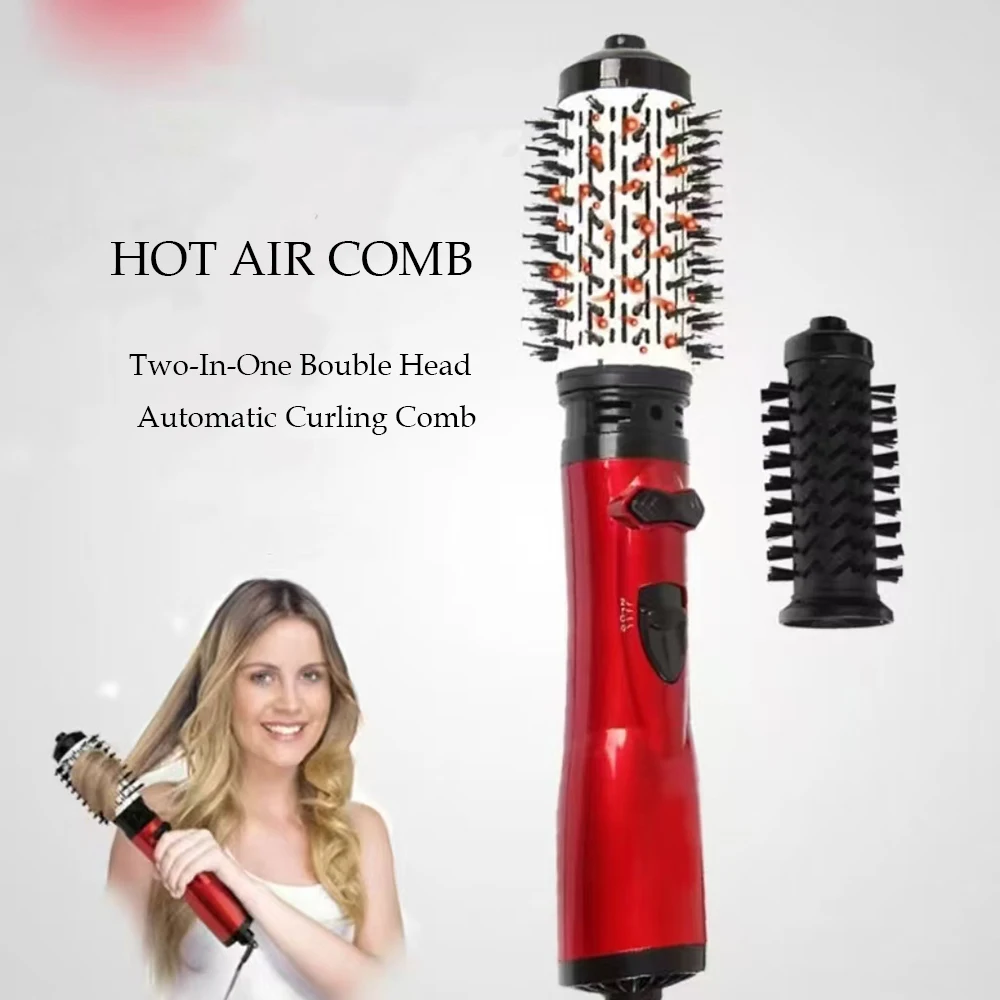 Electric Negative Ion Hair Dryer Rotating Hot Air Brush Hair Dryer Brush Hot Air Rotating Brush Hair Salon Styling Tool