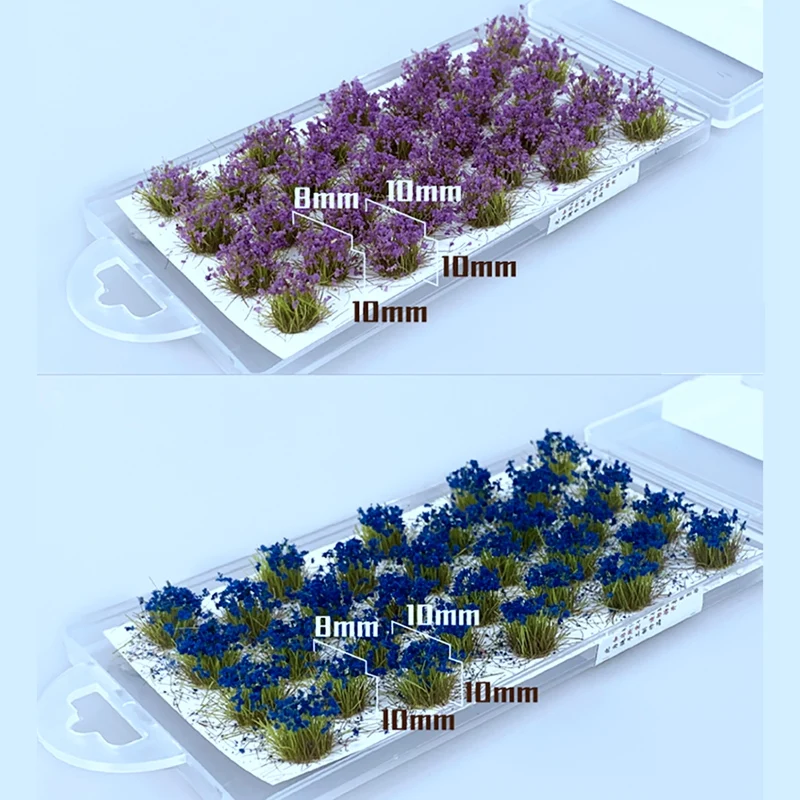 DIY 모델 빌딩 키트, 인공 잔디 꽃 꽃잎 정원 잔디, 미니 조경 장식 액세서리, 샌드박스 게임 장난감