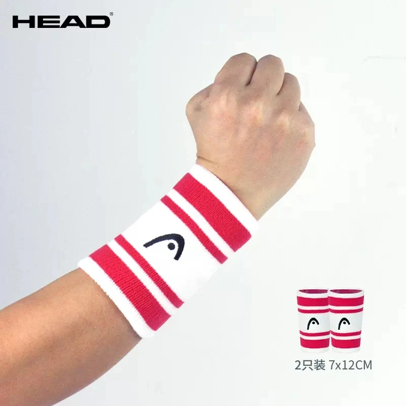 Original HEAD Tennis Wristband Sweat Absorption Badminton Sport Wristbands Nylon Comfortable Sweat Wiping