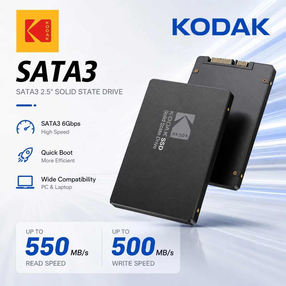 KODAK SSD SATA3 2.5インチ 1TB 512GB 256GB 128GB 内蔵ソリッド