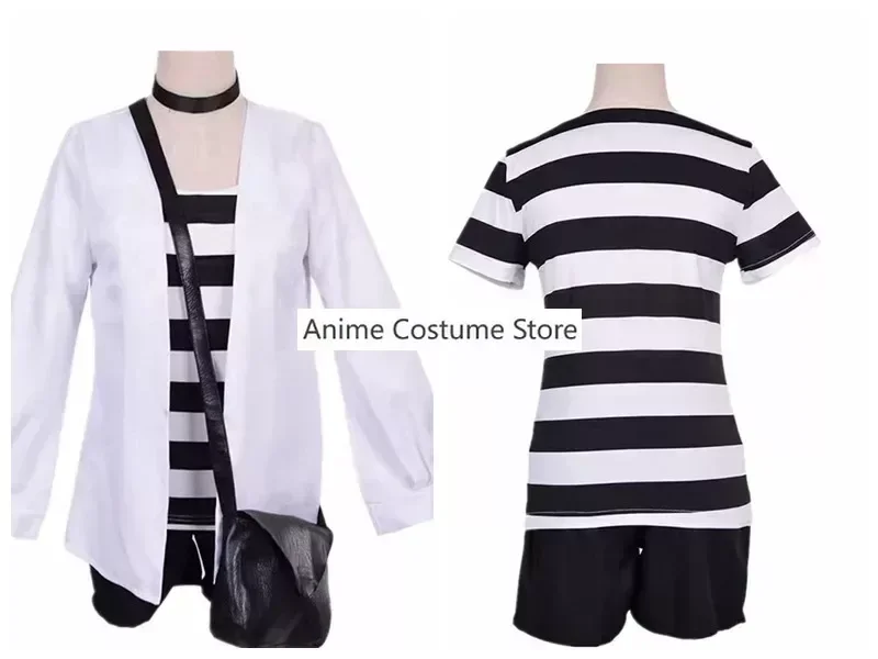 زي تنكري حديقة راشيل ، ملائكة الموت ، معطف كامل ، تي شيرتات ، شورت ، قلادة ، حقيبة ، شعر مستعار ، هالوين ، رجل ، امرأة