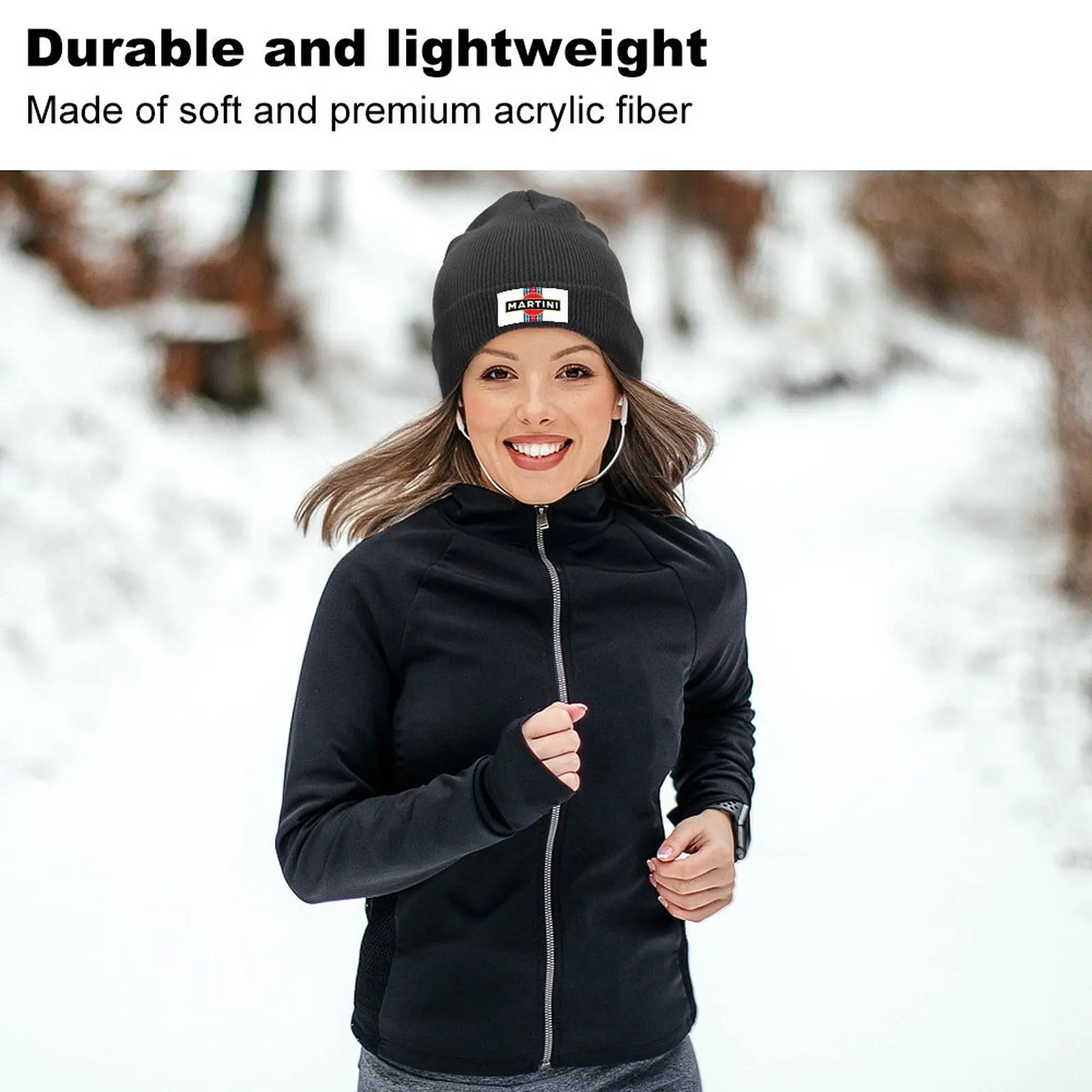 Cappello lavorato a maglia a righe Martini Racing |-F-|