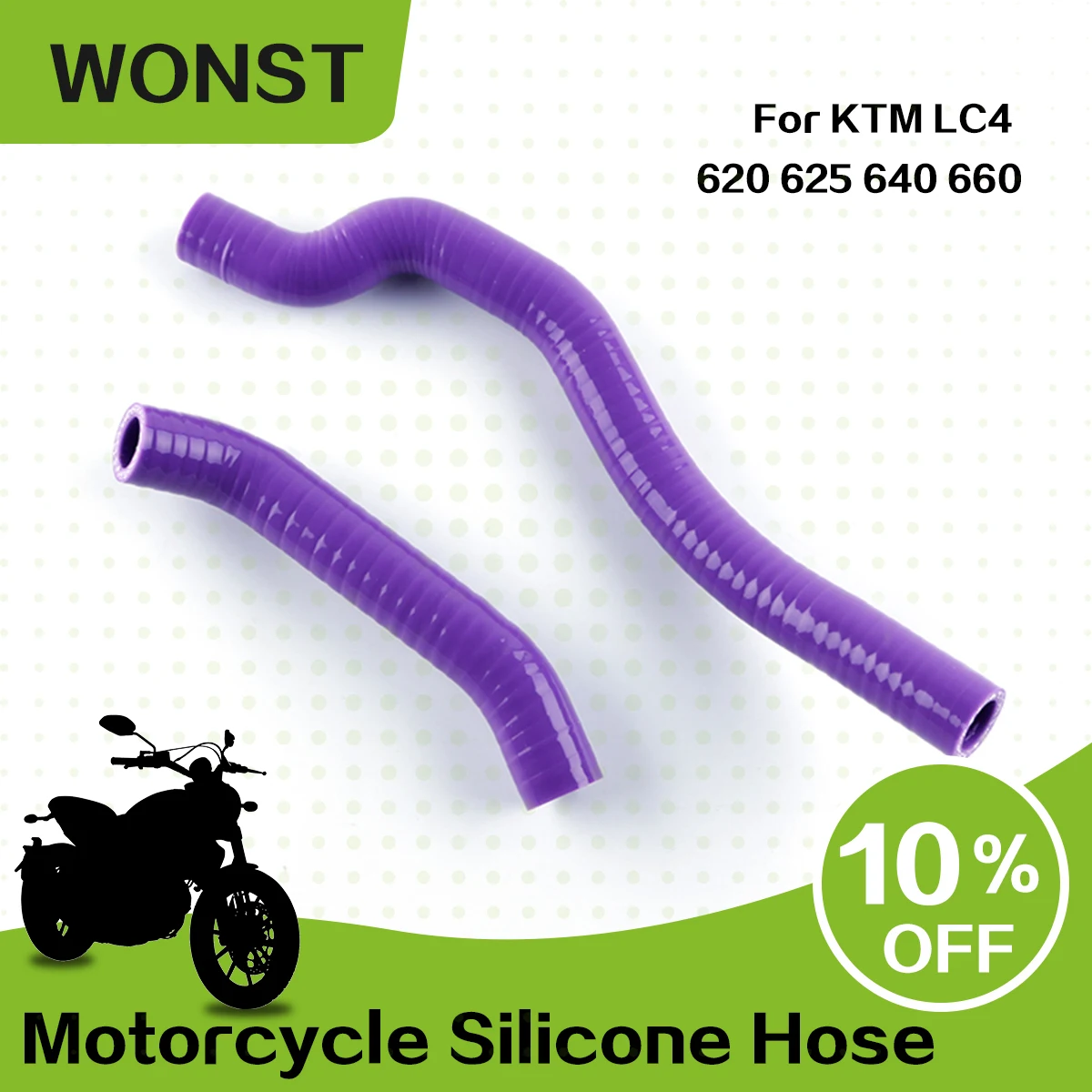 

For KTM LC4 620 625 640 660 Motorcycle Silicone Radiator Coolant Hose Pipe Kit