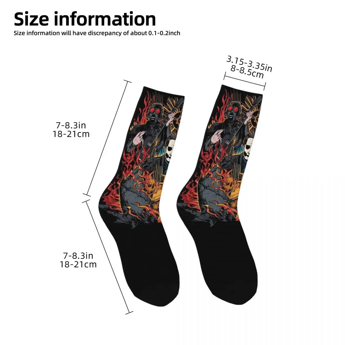 Hip-hop Rock Band Ghost BC Unisex Winter Socks Outdoor Happy Socks Street Style Crazy Sock