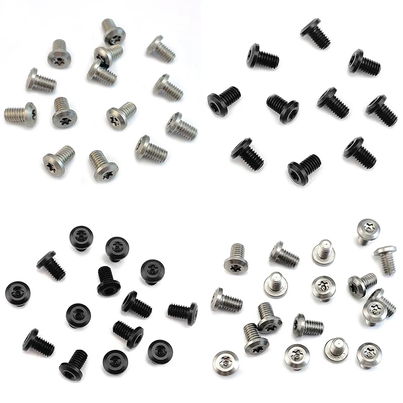 Full Length 6MM CNC Stainless Steel M3 Thread Screw Flat Head T8 Torx Button Head for Folding Knife Handle Back Clip Nail
