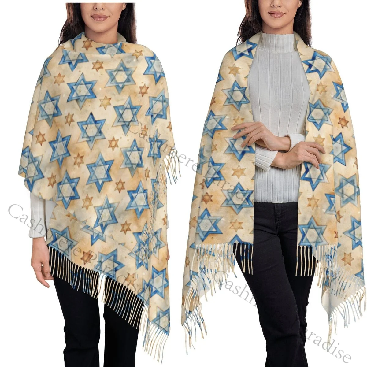 

Дэвид женский мягкий шарф теплый мягкий шарф зимняя шаль на Хэллоуин