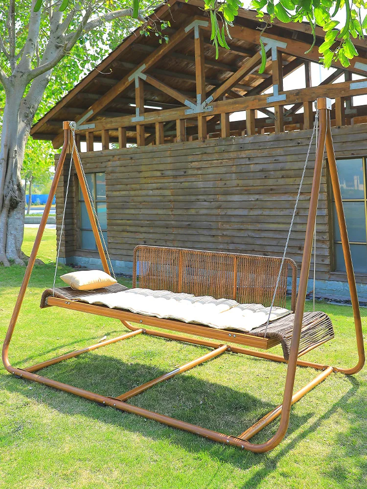 Swing Outdoor Courtyard Swing Outdoor Balcony Garden Swing Chair Hanging Chair Double Hammock