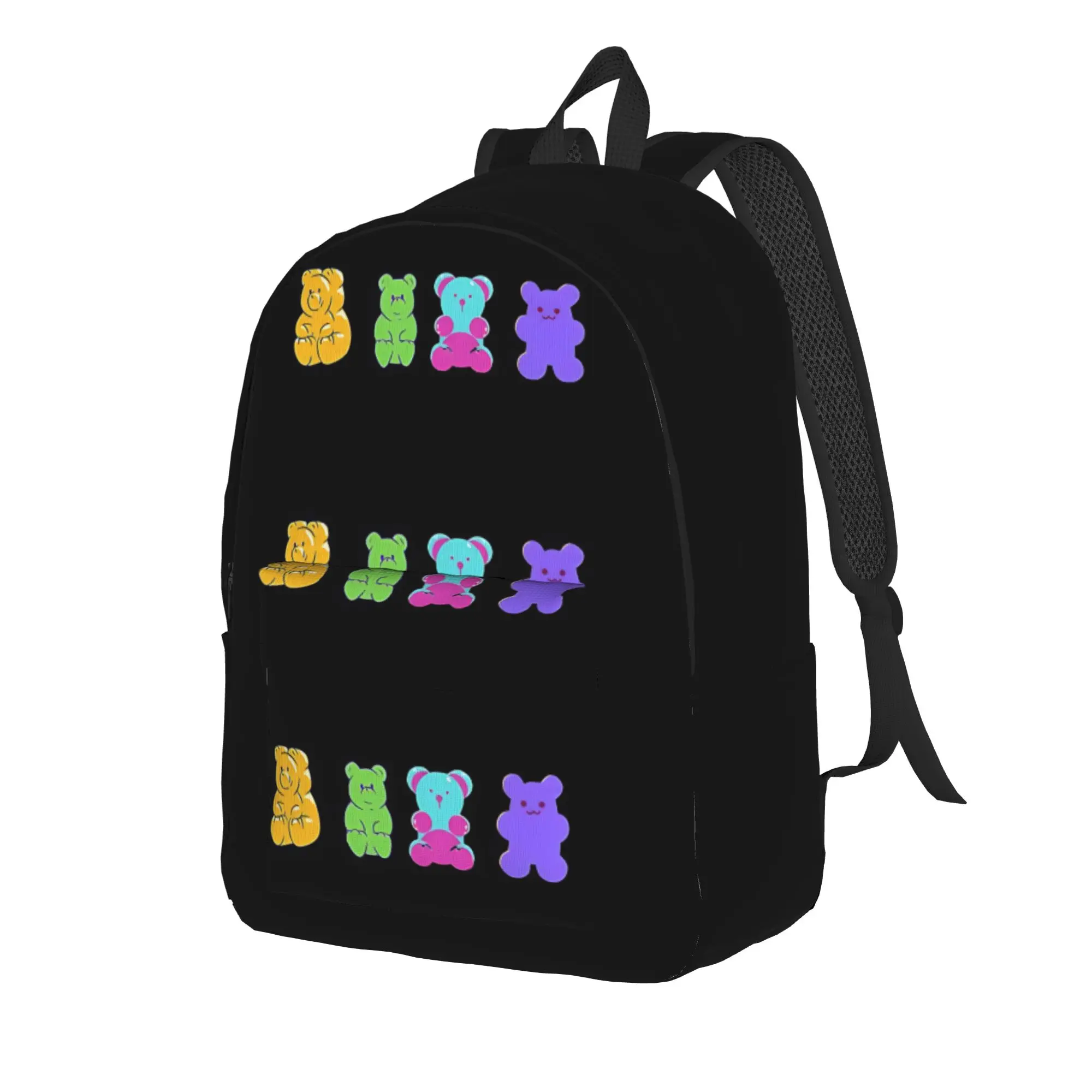 Back to school season Soft Fruity Chewy Friend Schoolbag Gummy Bear Female Snack Storage Backpack