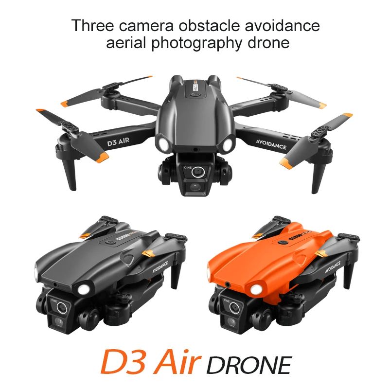 

D3 Air Drone 4K Aerial Photography UAV Dual Camera Wifi Four-sided Obstacle Avoidance Brushless Quadcopter RC Toys