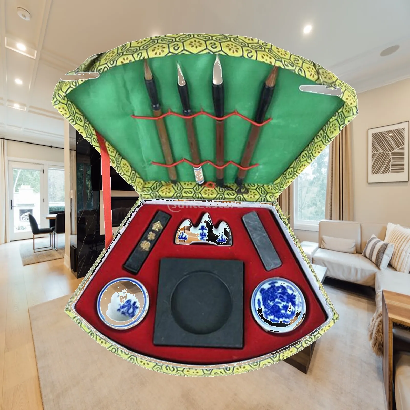 Writing Brushes Kits Traditional Design Party Favors Portable Calligraphy Set The Four Treasures of The Study Child Beginner