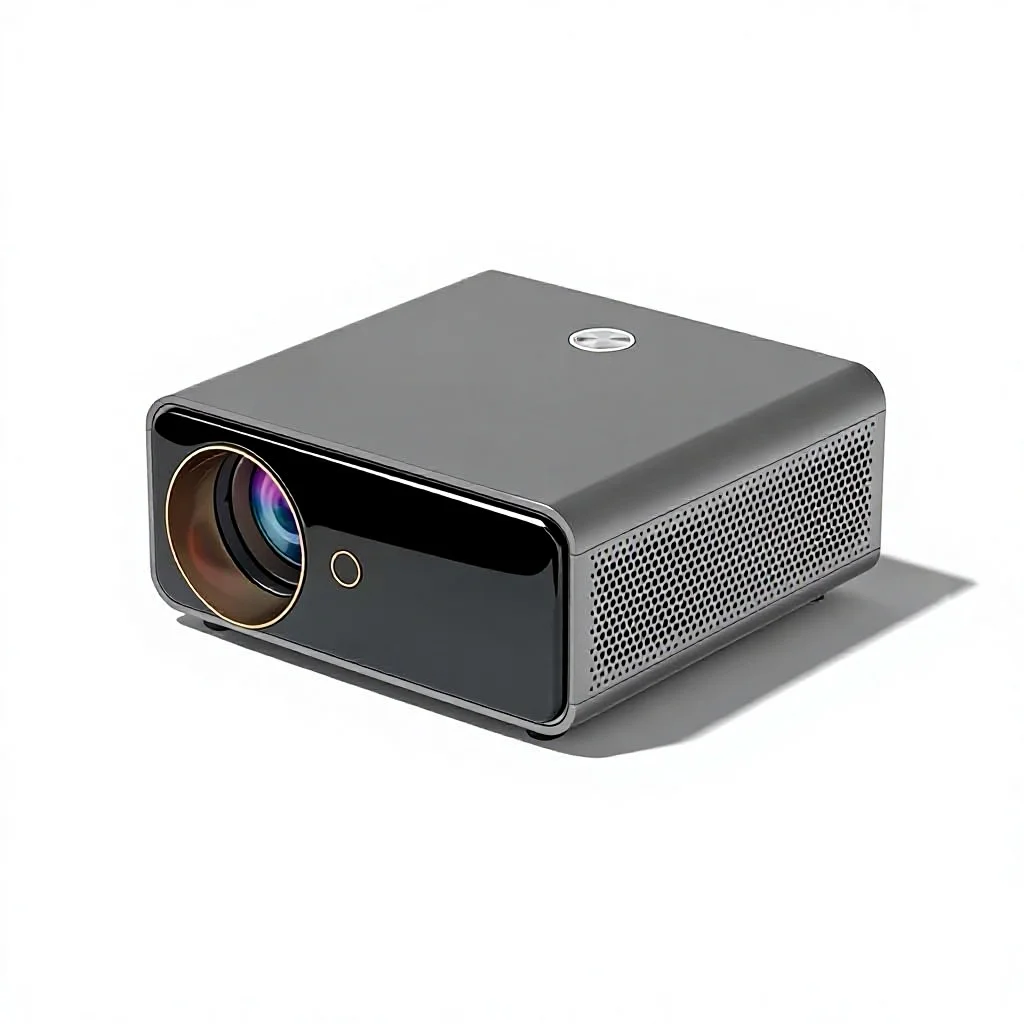 Portable Android 9 Smart Projector 1080P with Built-in Speakers 3D Ready WiFi LCD 8GB Storage for Home Theater