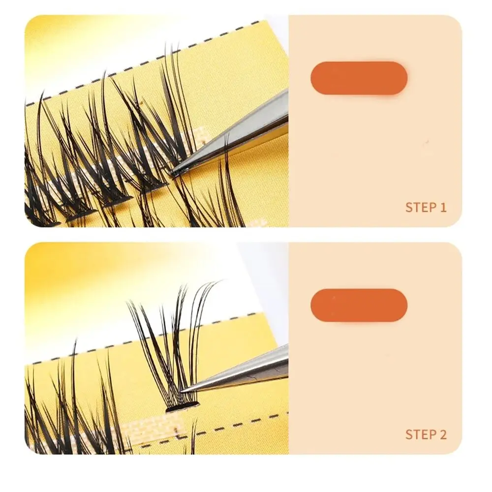 Soft Curly Grafting Eyelashes Fairy Slender With Dense And False Eyelashes Natural Thick Fish Tail Natural Lashes Women Girls