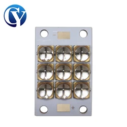 90W UV LED Light Curing Lamp Module 6565 365nm 385nm 395nm 405nm 3D Label stampante a getto d'inchiostro colla resina bottiglia inchiostro polimerizzazione PCB