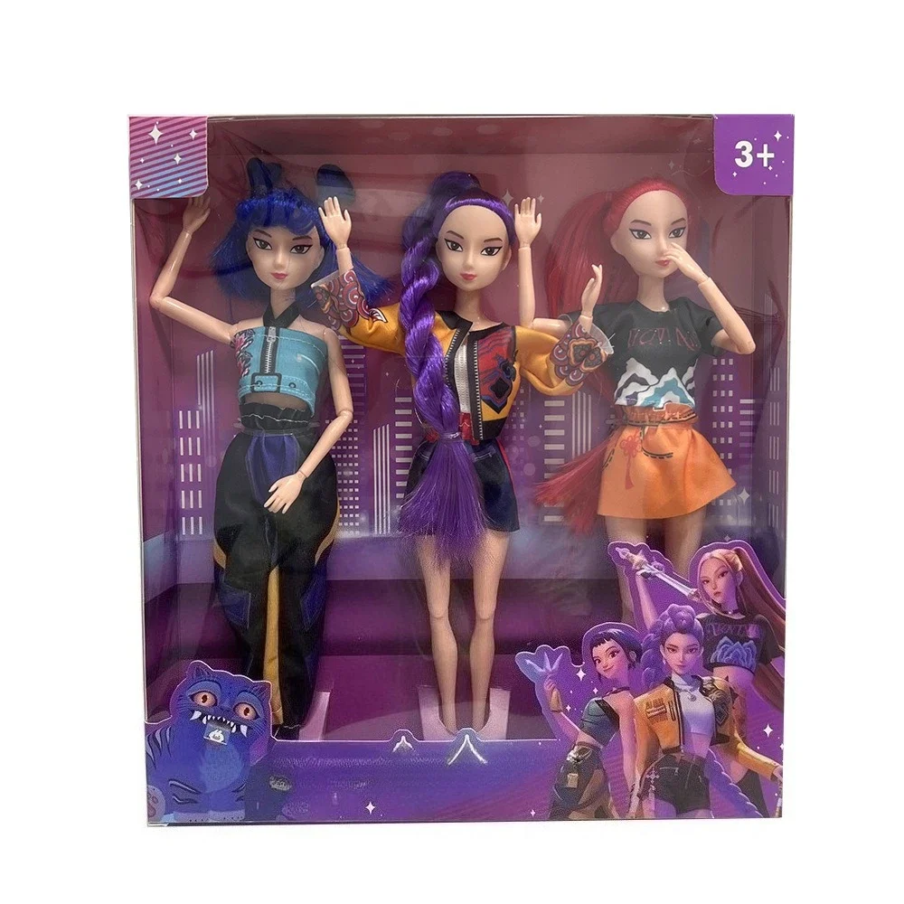 2025 NOUVEAU k-pop Demon Hunters Sorcière Hunter Groupe Rumi Mira Zoey Décoratif Cadeaux d'anniversaire pour enfants Cadeaux de Noël et du Nouvel An