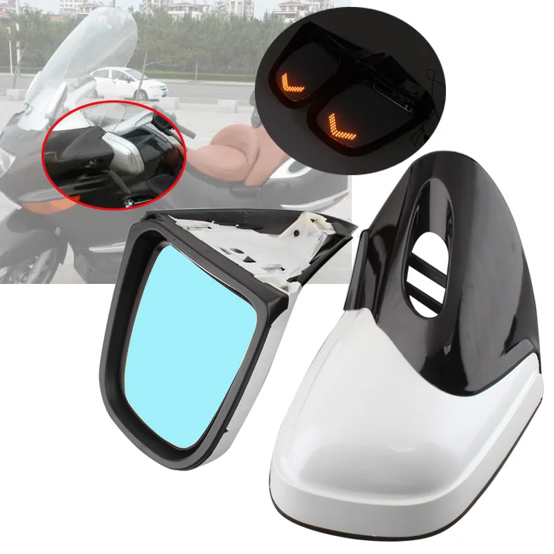 Motorcycle Accessory Rearview Mirrors LED Amber Turn Signal Light For BMW K1200 K1200LT K1200M K1200 LT 1999-2008 Side Mirror