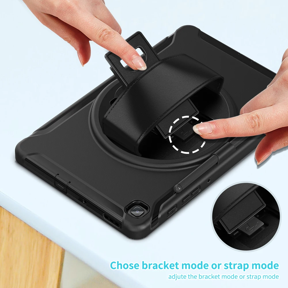 

10.4'' Tablet Cases For Samsung Galaxy Tab S 6 S6 Lite Case P613 P619 P620 P625 P610 P615 Cover Shockproof Stand Rotating Shell