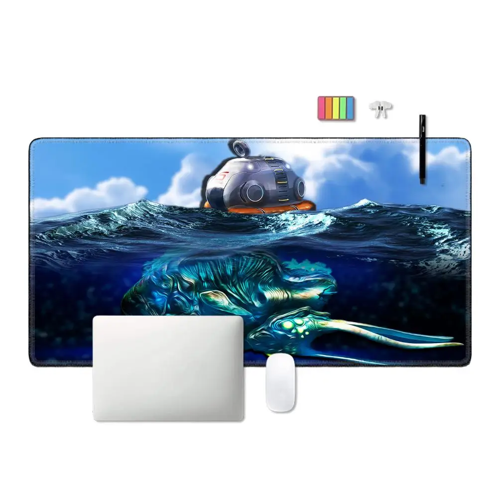 Survival_exploration_Game_Subnautica Mouse pc gaming Pad Rubber Seamed mouse pad gamer Mouse Pad Desk Keyboard Pad Computer Lapt