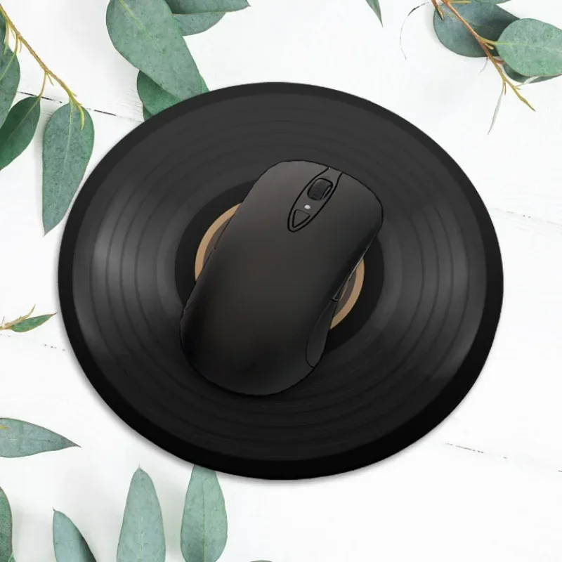 Vinyl Record Music Art Game Mouse Pad Anti-Slip Rubber Bottom Computer Office Desktop Decoration Laptop PC Accessories