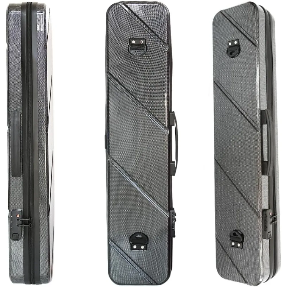 

Hard PC 3x3 Pool Cue Case Shockproof Durable Holds 3 Cues Portable with Adjustable Shoulder Strap for Players
