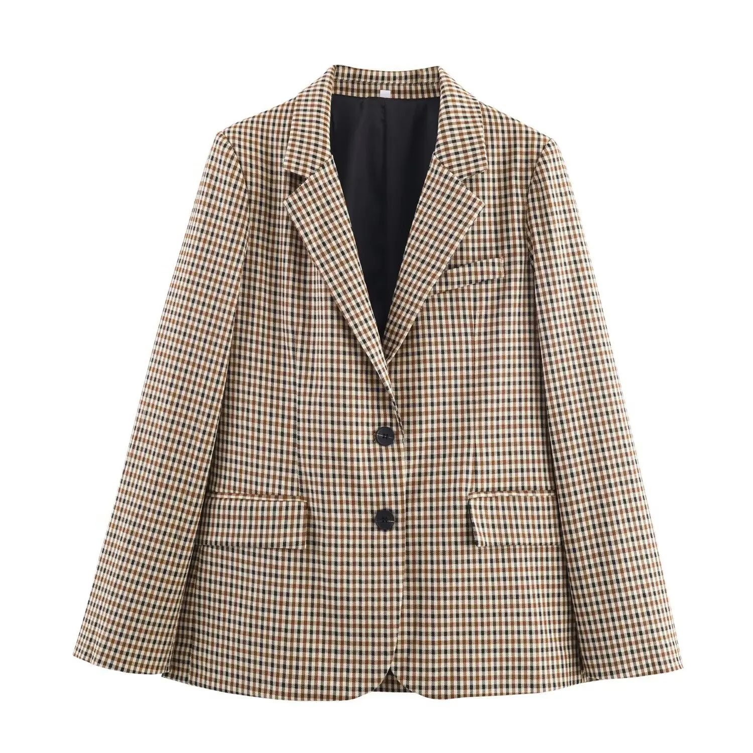 Ensemble de costume professionnel pour femmes, ensemble deux pièces: Blazer à carreaux + pantalon, ensemble 2 pièces, nouvelle collection 2025