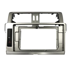 WQLSK 2 Din 10.1 Inch Car Radio Installation DVD GPS Mp5 Plastic Fascia Panel Frame for TOYOTA Prado 2014~2017 Dash Mount Kit