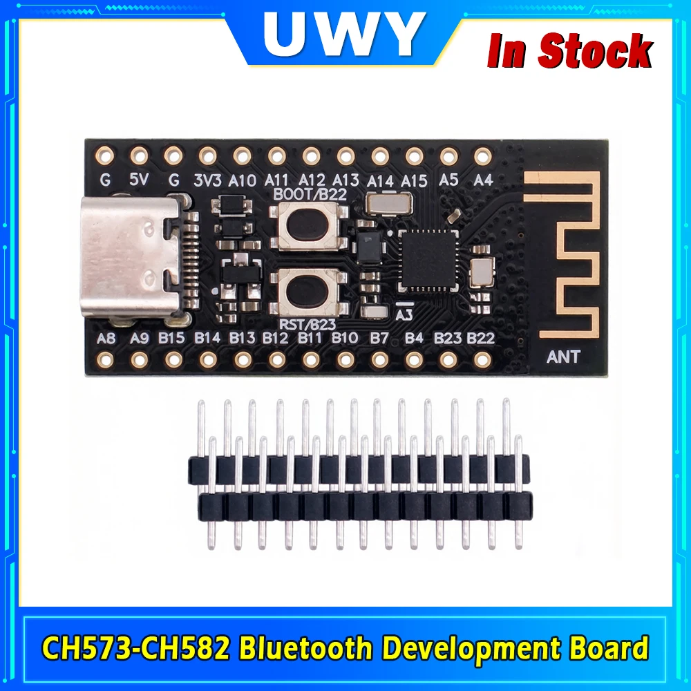 CH571F CH573F CH582F RISC‑V BLE4.2 Bluetooth Development Board Type‑C Wireless MCU Core Module for IoT Electronic DIY Project