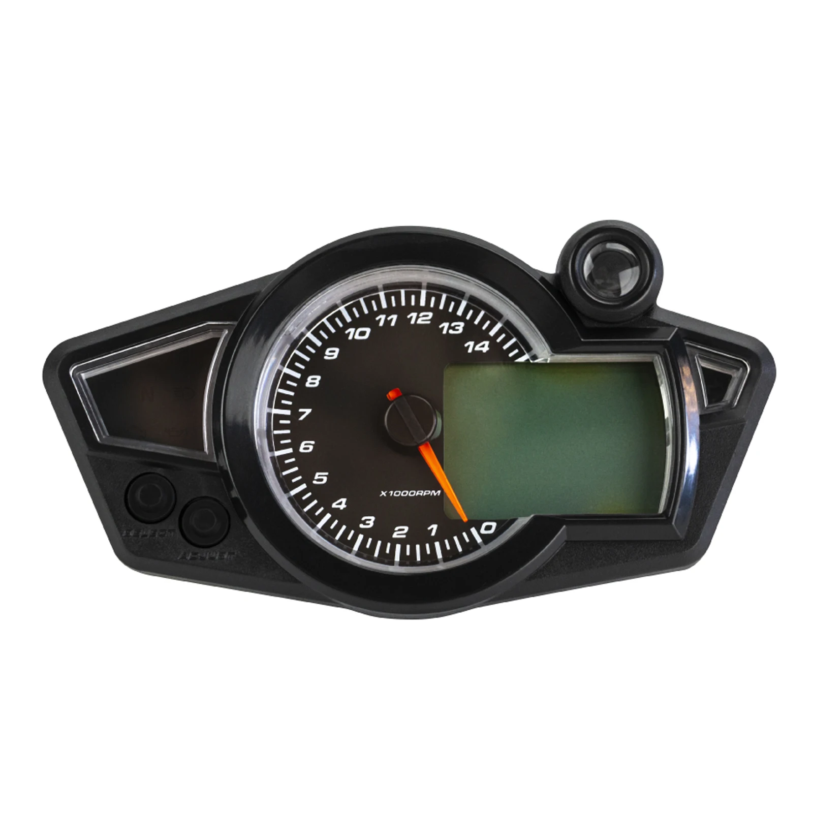 Areyourshop Tft Digital Speedometer Universal Motorcycle 14000Rpm Gear Backlight Odometer Motor Bike Parts