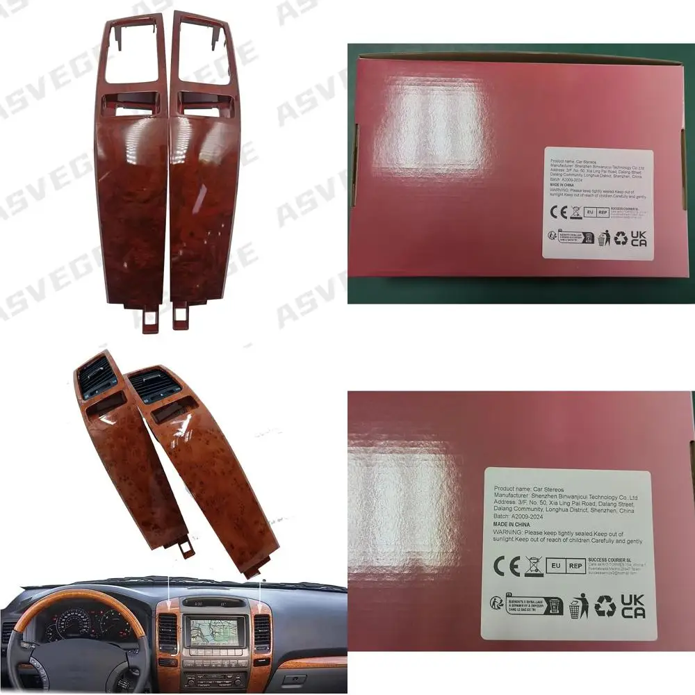 

Center Dash A/C Outlet Air Vent Panel for TOYOTA PRADO Lexus GX470 2002-2009 55474-60040 (Burgundy)