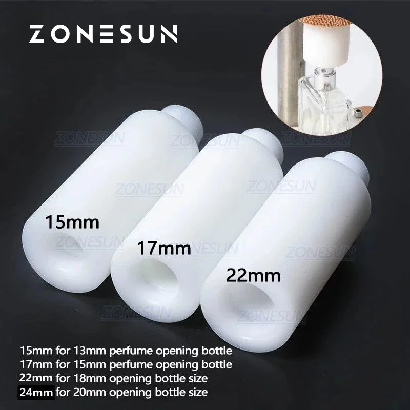 

ZONESUN 15/17/22mm Collar Ring For Manual Perfume Bottle Crimping Machine Capping Perfume Bottles Sprayer