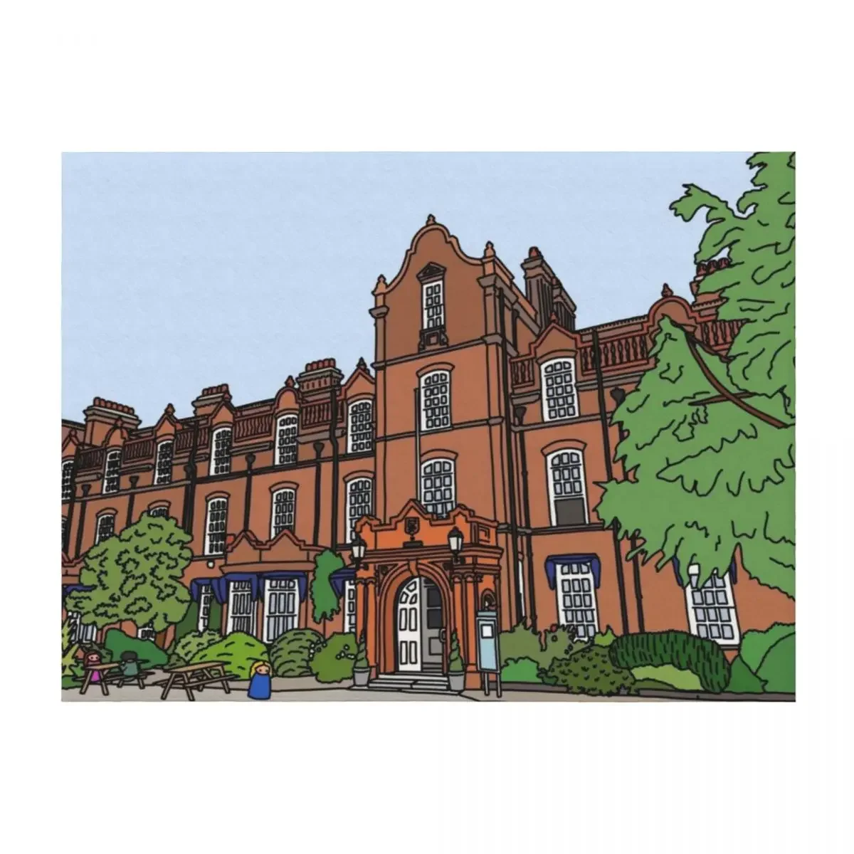 

Hughes Hall College - Strugletown || Cambridge struggles Throw Blanket Tourist Plaid Blankets Sofas Of Decoration Hairy Blankets