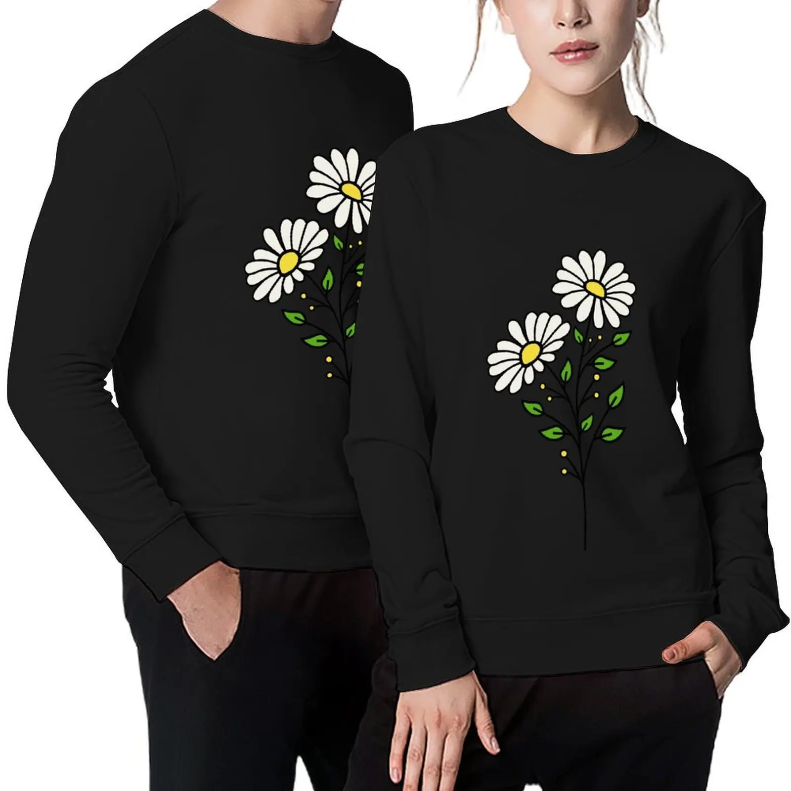 

Daisy Flower Pullover men clothing blouse autumn clothes autumn new products sweatshirts men