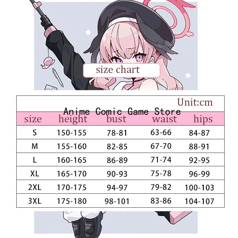 IN STOCK Koharu Shimoe Cosplay Blue Archive Anime Game Cosplay Uniform Pink Wig Headwear Wing Halloween Party Outfits for Women view 6