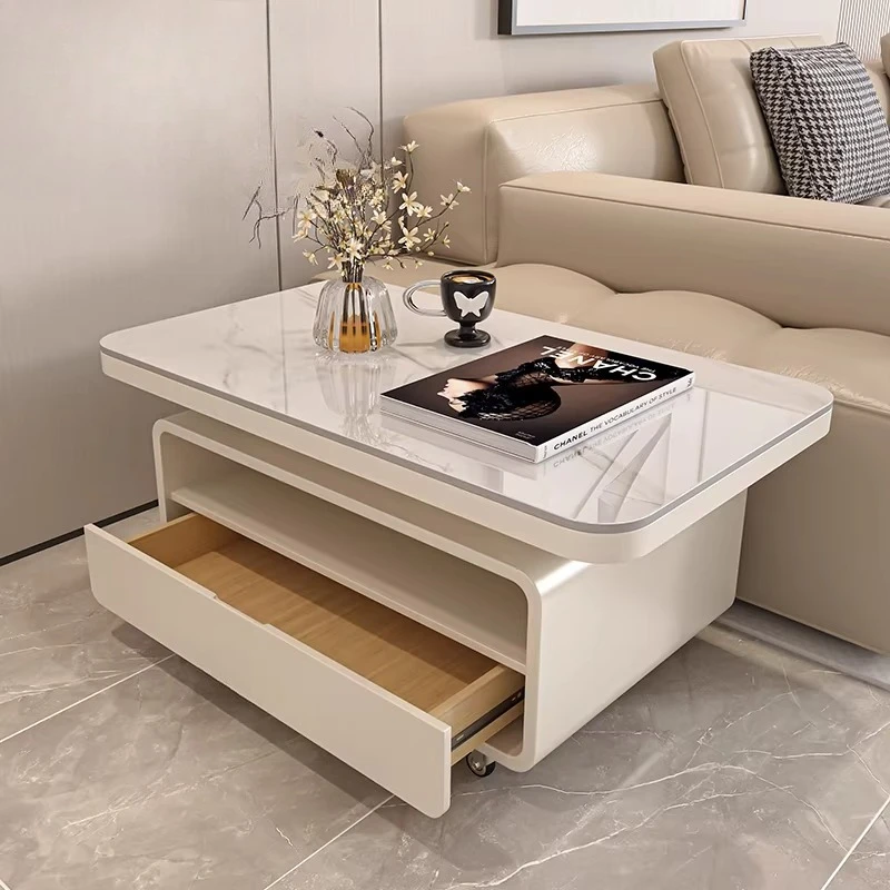 Moving Minimalist Coffee Table Modern Decoration Living Room Designer Coffee Table Aesthetic Unique Mesa Auxiliar Home Furniture