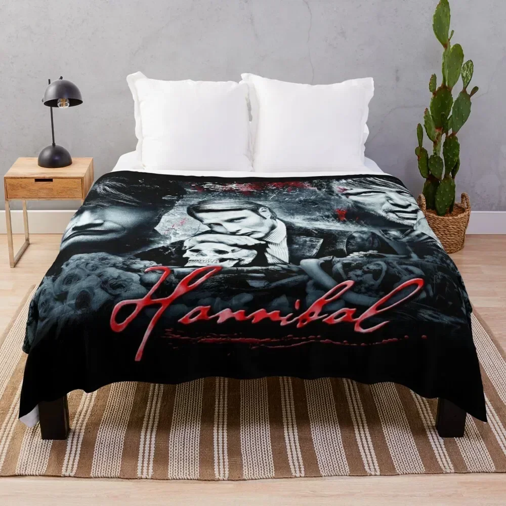 

Hannibal Lecter - Skull Design Throw Blanket Breathable Lightweight Blanket for Adults Kids