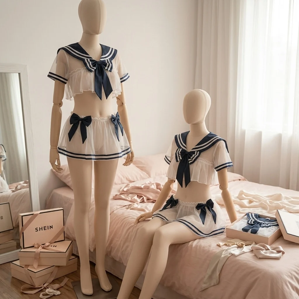 Sex Maid Cosplay Lingerie  Maid Secretary Student Sailor Uniform Costume Exotic Apparel Temptation view 5
