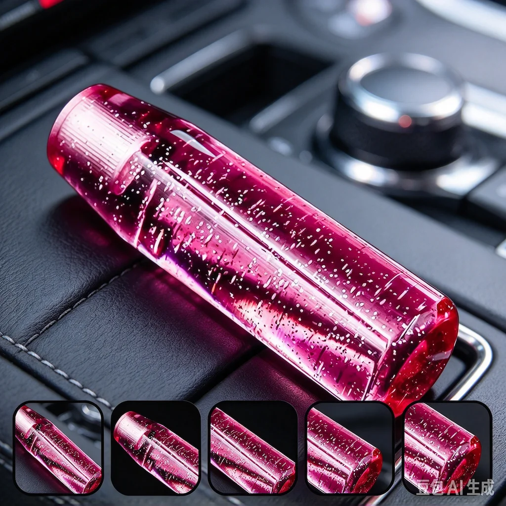 15cm Car Shining Stitching Multicolor Gear Shift Knob Crystal Bubble Colorful Shifter Lever AT MT Fit For Honda Toyota Nissan
