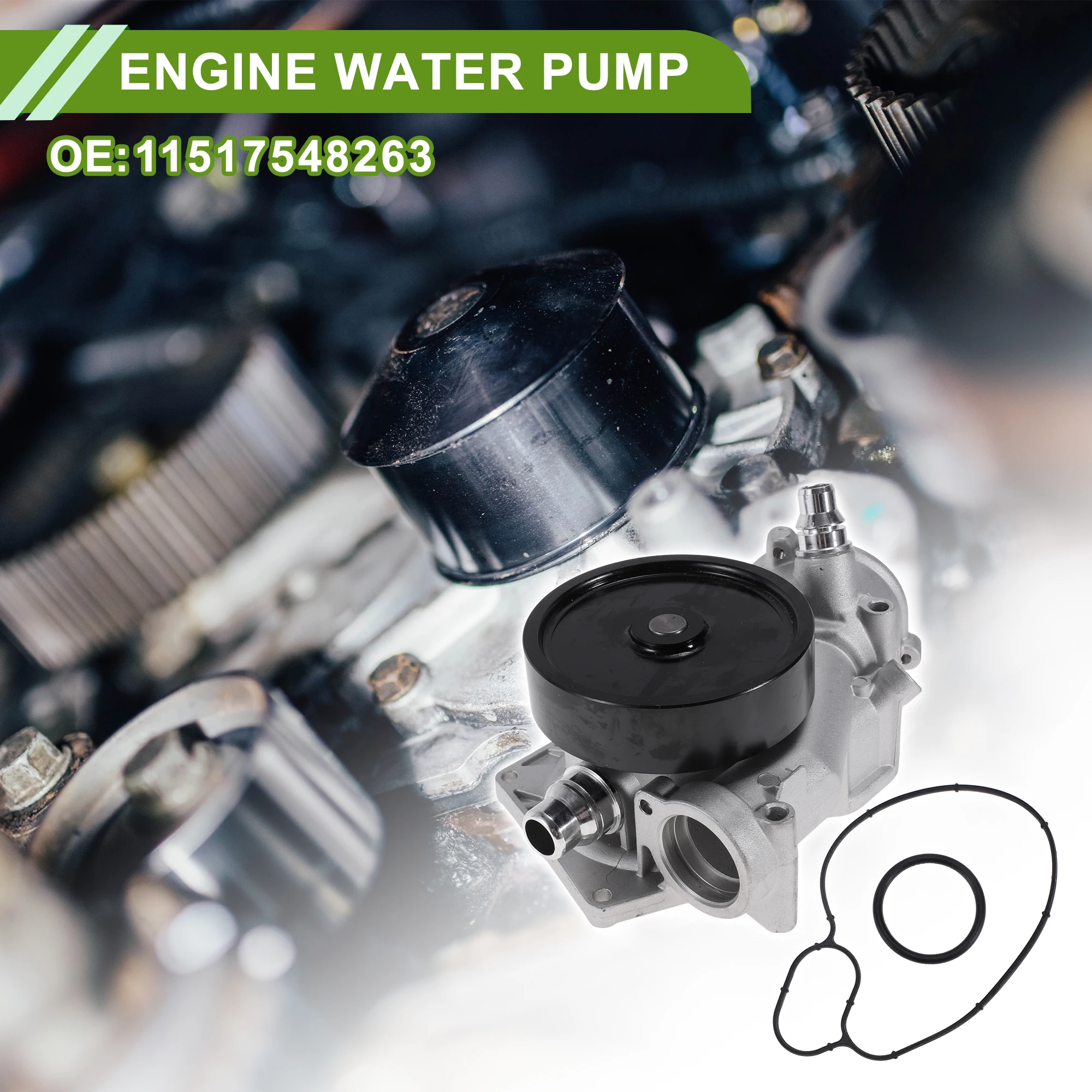 

UXCELL Engine Water Pump for BMW 550i F10 2011-2016 No.11517548263 Cooling Water Pump