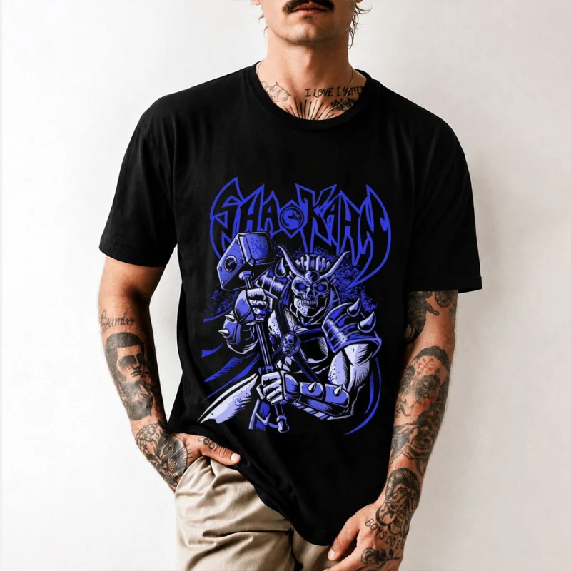 Shao Kahn 90's Arcade game Mortal Kombat Gift T shirt 0701 Unisex Gamer Tee Video game Graphic clothes All size tops S-6XL