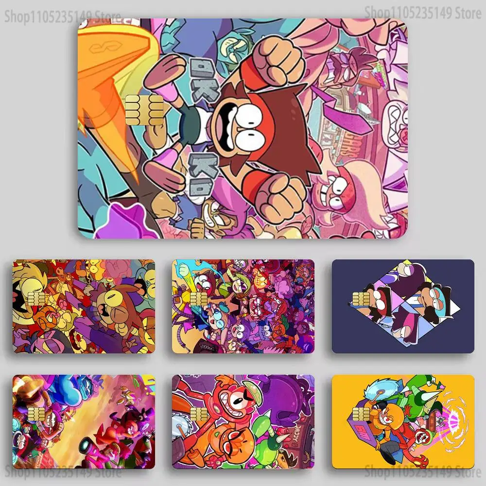 

O-OK KO Lets be Heroes Credit Card HD Stickers Game Card Decal Card Matte Film Skin Small Chip Waterproof Sticker