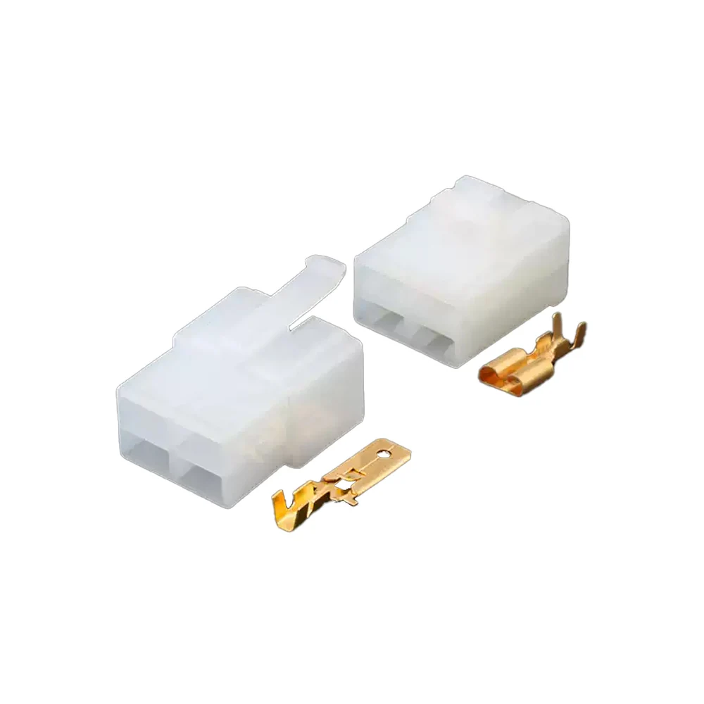 5 Sets Domestic 6.3 Series Large-Hole High-Current Automotive Connectors 4-Core Plugs DJ70413A-6.3-11/21 4P for Vehicle Use