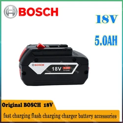 BOSCH-batería de litio Original de 18V, herramienta recargable, 5.0AH