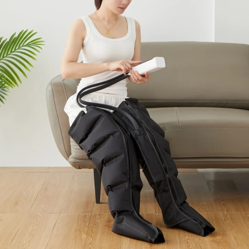 Electric Air Pressure Leg Massagers for Kneading & Blood Circulation with Remote Control Deep Relaxation Calf & Foot Massager