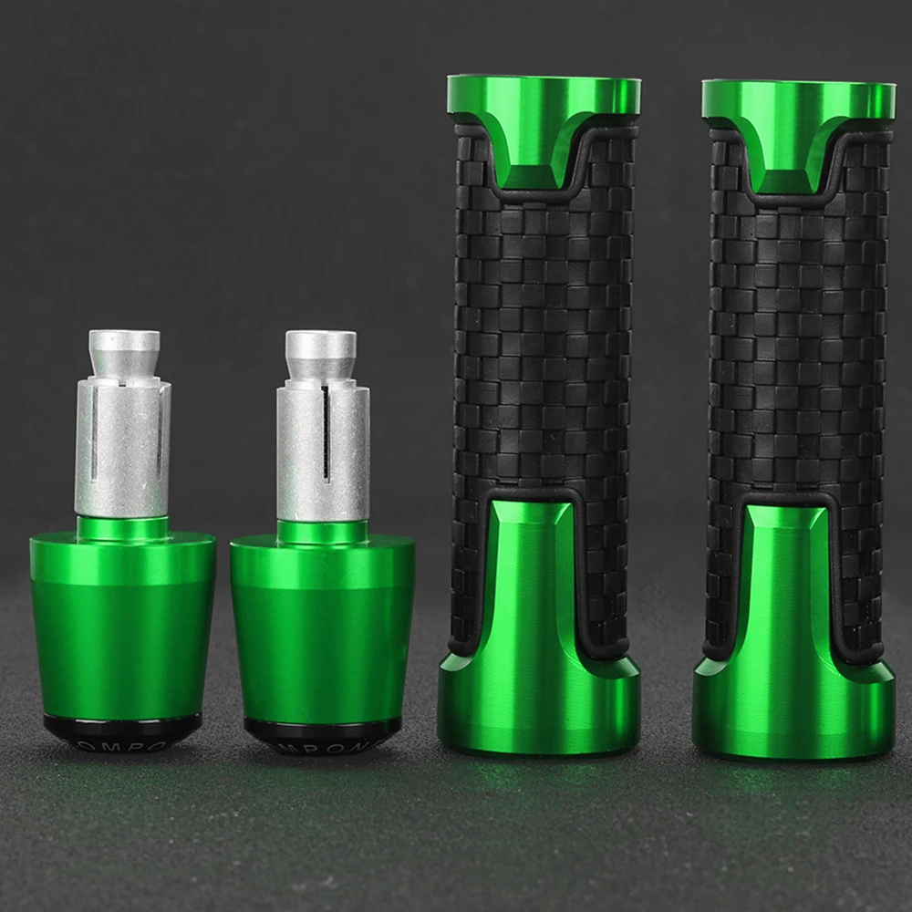 For KAWASAKI NINJA 250 300 400 650 R ninja 1000 1000SX Motorcycle 7/8\'\' Handlebar Grips Handle grip Ends Plug Slider Caps ninja