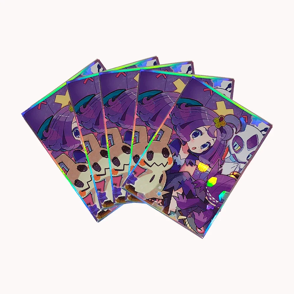 Acerola-Fundas protectoras para cartas de Anime, 60 piezas, 67x92mm, para MTG/PKM, Protector de tarjetas de juego de mesa, fundas para sesión